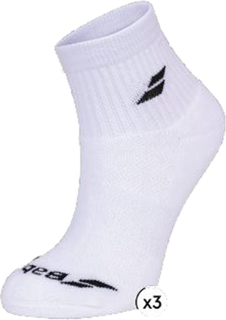Babolat Quarter Socks 3 Paar Maat: 43/46,Kleur: Wit