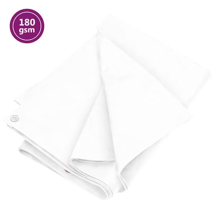 vidaXL - Dekzeil - 180 - g/m² - 4x8 - m - HDPE - wit