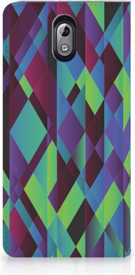 Nokia 3.1 (2018) Stand Case Abstract Green Blue