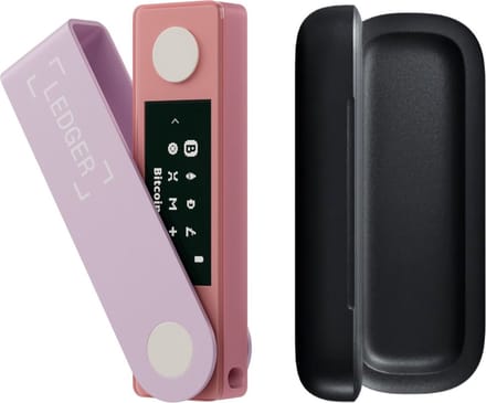 Ledger Nano X Pastel Pink + Case - Hardware Wallet Bundel - Bluetooth - Originele Ledger Case