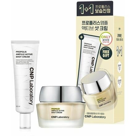 CNP Propolis Ampul Actieve Shot Crème 1+1 Speciale Set (50 ml + 50 ml) beige
