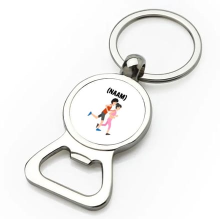 Akyol - hardloop met eigen naam flesopener - Hardlopen - hardloper - sport - 9 bij 3 cm