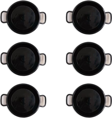 Amuseschaaltjes - Zwarte amuse bakjes 6 stuks - 3BMT®