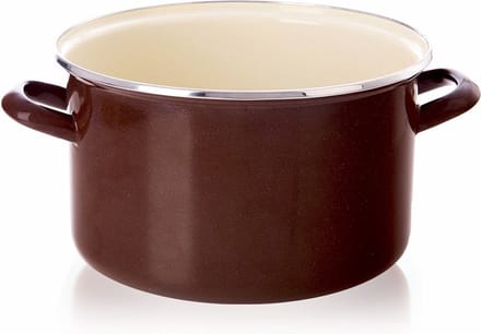 Kookpan Geëmailleerde BROWN 26 cm, 6,5 l - Kookpot - Soeppan