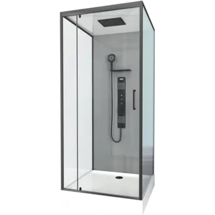 Aurlane Douchecabine Trendy - Vierkant - 90x90x215cm - Grijs