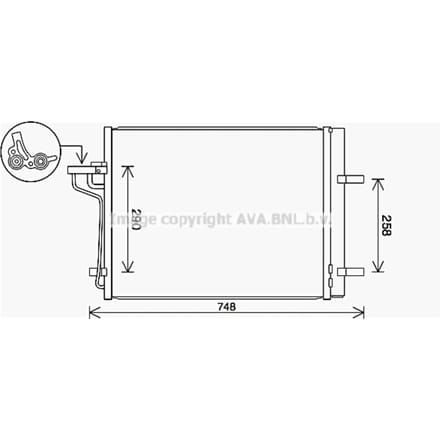 Condensator, airconditioning AVA COOLING FD5647D AVA