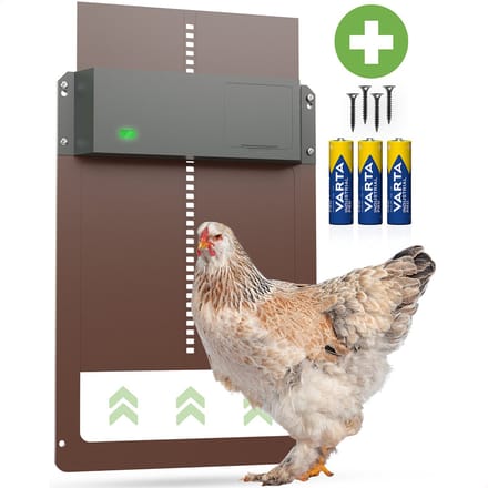 FAVE® Kippenluik ProGuard - Lichtsensor - Automatisch - Chickenguard - Kippendeur - Kippenhok - Kippenren - Hokopener