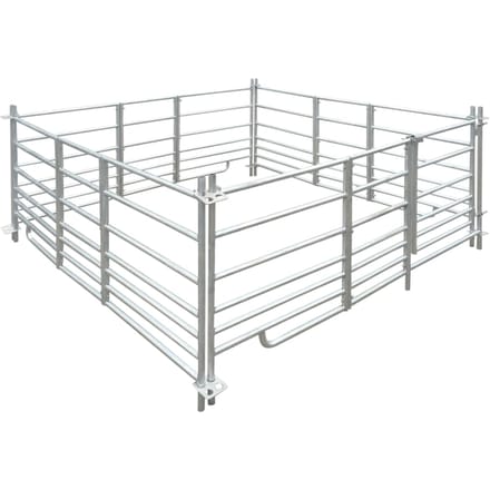 vidaXL - Schaapskooi - 4 - panelen - 183x183x92 - cm - gegalvaniseerd - staal