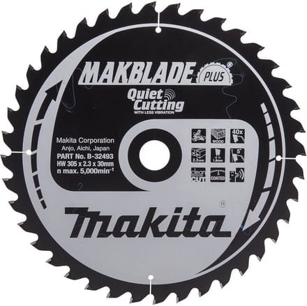 Makita 305 x 30 mm 40-tands Afkortzaagblad Hout | Makblade-Plus - B-32493