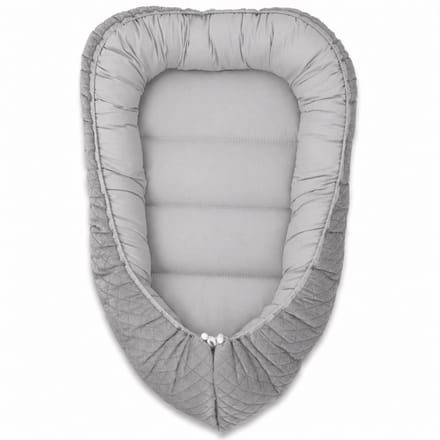 Babybam Babynestje Soft Velvet Grijs