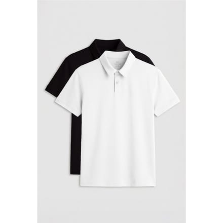 Heren Katoen-Elastaan Poloshirt