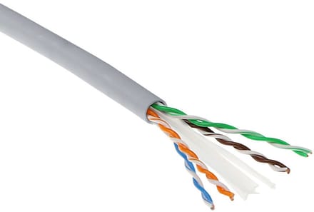 Netwerkkabel - Cat6 UTP - 305 Meter - Stugge Kern - Koper CCA - Grijs