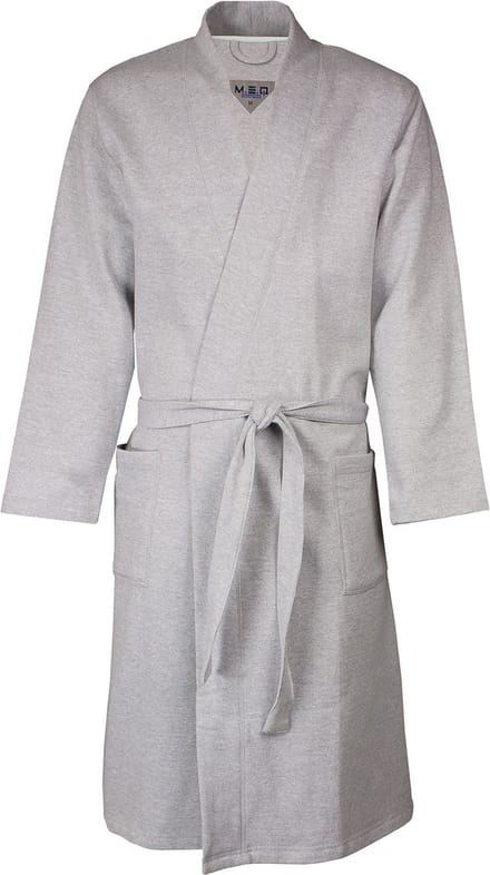 MEQ Heren Badjas - Kamerjas - Kimono - Grijs - Maat S