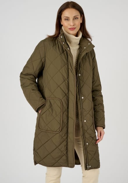 Damart - Lange gewatteerde parka met Thermolactyl voering - Dames - Groen - 38-40 (S)