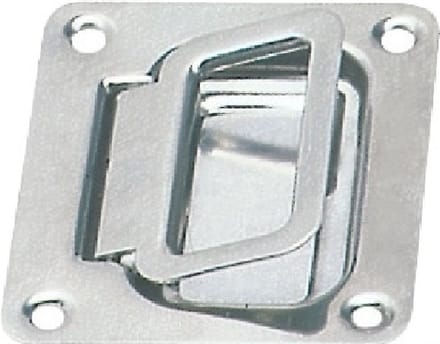Luikring Rvs - 57x77mm - Rechthoekig - Rvs gepolijst