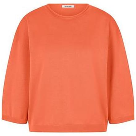 Trui ronde hals gemaakt 100% SUPIMA® katoe Van Peter Hahn oranje