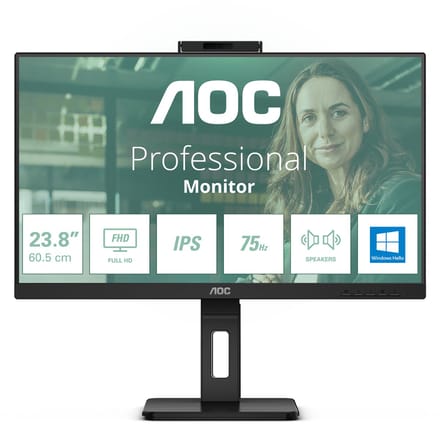 24" AOC Pro-line 24P3CW - 1920x1080 (FHD) - 75Hz - IPS - 65W USB-C