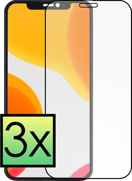 Screenprotector - 3 Stuks - Geschikt voor Apple iPhone X - Full Cover - Beschermglas - Gehard Glas - Tempered Glass - Screen Protector