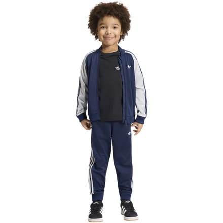 Adidas Sst Tracksuit Trainingspakken Peuter - Blauw - Maat 111 - 116 CM - Poly Mesh
