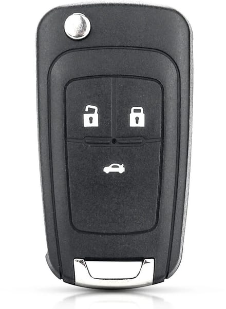 XEOD Autosleutelbehuizing - sleutelbehuizing auto - sleutel - Autosleutel / Geschikt voor: Opel 3 knops klapsleutel