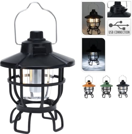 Redcliffs Campinglamp – Oplaadbaar – 3 Lichtstanden – Met Ophangbeugel - 1200mAh