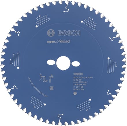 Bosch Accessories Expert for Wood 2608644070 Cirkelzaagblad 270 x 30 x 1.8 mm Aantal tanden: 60 1 stuk(s)
