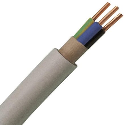 Kabelkabel 3 x 2,5 mm² - 5 m - Grijs