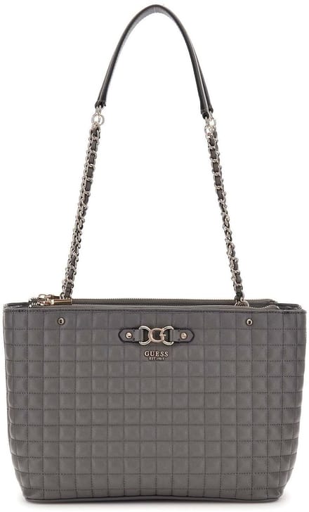 GUESS schoudertas Nadira Status Tote Slate grijs