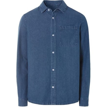 LIVERGY Heren jeans overhemd (Donkerblauw, S (37/38))