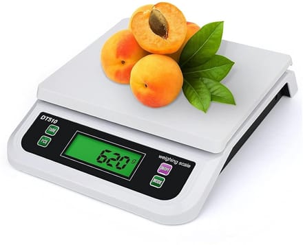 Digitale Keukenweegschaal - Wit - 22,5 x 28 x 5,5 cm - Met LCD-Display en 6 Maateenheden - Voor Koken en Bakken