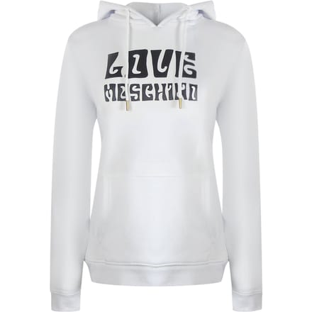 Love Moschino Groovy Logo Witte Hoodie