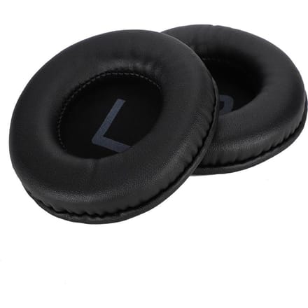 Paire de coussinets d'oreille universels de remplacement 100 mm avec marquage Gauche Droite black