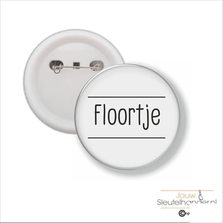 Button Met Speld 58 MM - Floortje