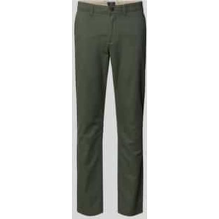 Slim fit stoffen broek met Franse steekzakken
