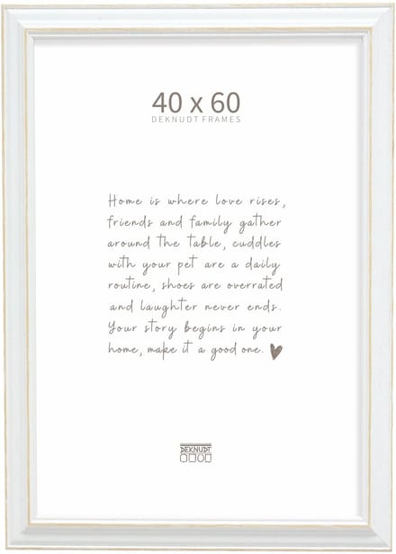 Deknudt Frames fotolijst S221H1 - wit met naturel accent - 40x60 cm