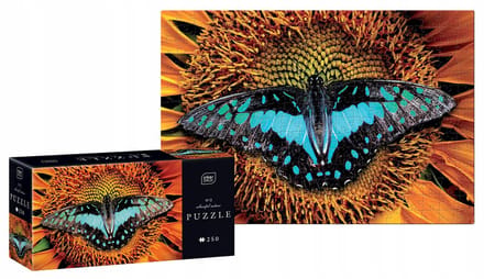 PUZZLE - 250 STUKJES - Interdruk Puzzel Colourful Nature 2 Motyl - BUTTERFLY - GERONIMO GAMES