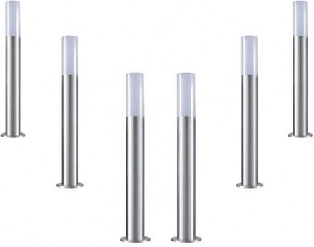 Buitenaansluiting 60 cm 220V IP65 zilver (pakket van 6) - Overig - Zilver - Argent - SILUMEN