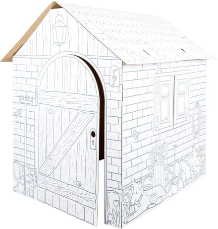 Small Foot - Kartonnen Speelhuis Boerderij, 87x71x88cm