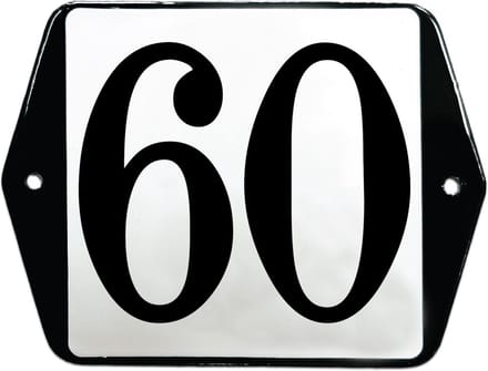 Emaille huisummer model oor - 60