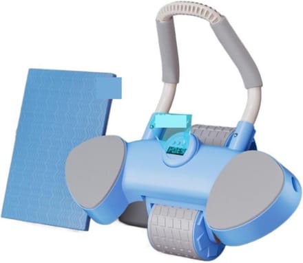 Buikspierroller - Ab wheel Core trainer - Buikspieren trainen - Automatische terugslag - 42x41cm - Blauw