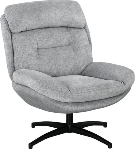 HOMCOM-Sessel-Polyester, Schaumstoff-79L x 91B x 98H cm-Grau