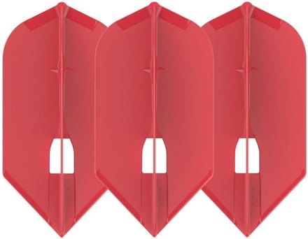 Professionele Dartflights Slim Rood - Set van 3