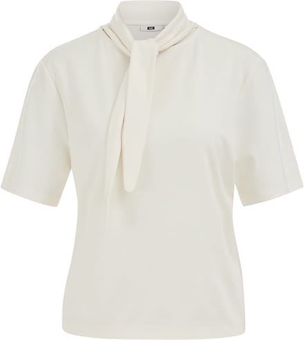 WE Fashion Dames jersey T-shirt met sjaal
