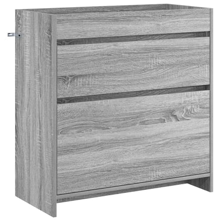 vidaXL - Badkamer - Onder - Het - Wastafel - Kast - Grijs - Sonoma