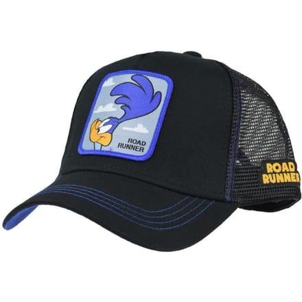 Looney Tunes Freegun Road Runner Capslab Trucker Cap (Zwart)