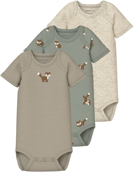 NAME IT - NBMBODY 3P SS FOX NOOS - Baby - Bodies