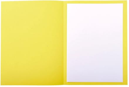 Exacompta 5x FOREVER 220 Pak 50 bedrukte dossiermappen 220g/m2 - 24x32cm voor A4. - Geel - 435005E
