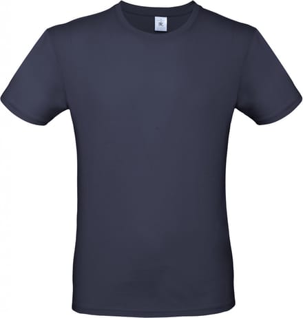 Classic E150 T-shirt B&C Collectie Donkerblauw Maat M