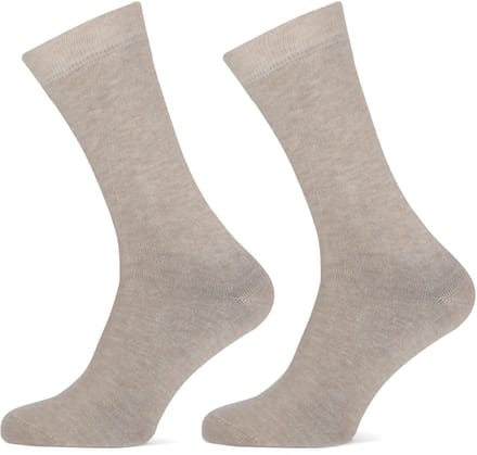 Basset Bamboe - Unisex Sokken - 4-pack - Beige - Maat 43/46