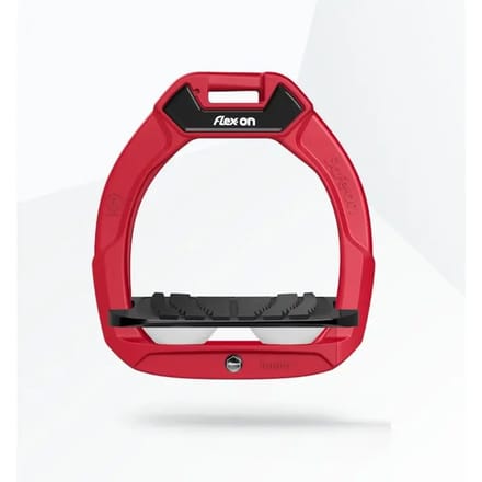 Veiligheid stijgbeugels Rijhoek Grip Rood/Zwart/Wit kind Flex-On Safe-On